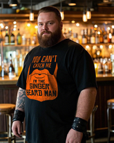 You Can't Catch Me I'm The Ginger Beard Men's Plus Size Short Sleeve T-Shirt